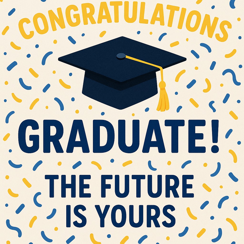 Congratulations Graduate! The future is yours