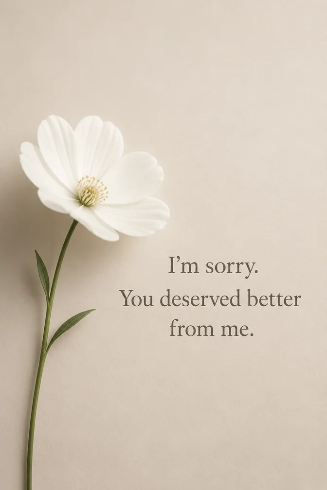 AI-generated apology cards example