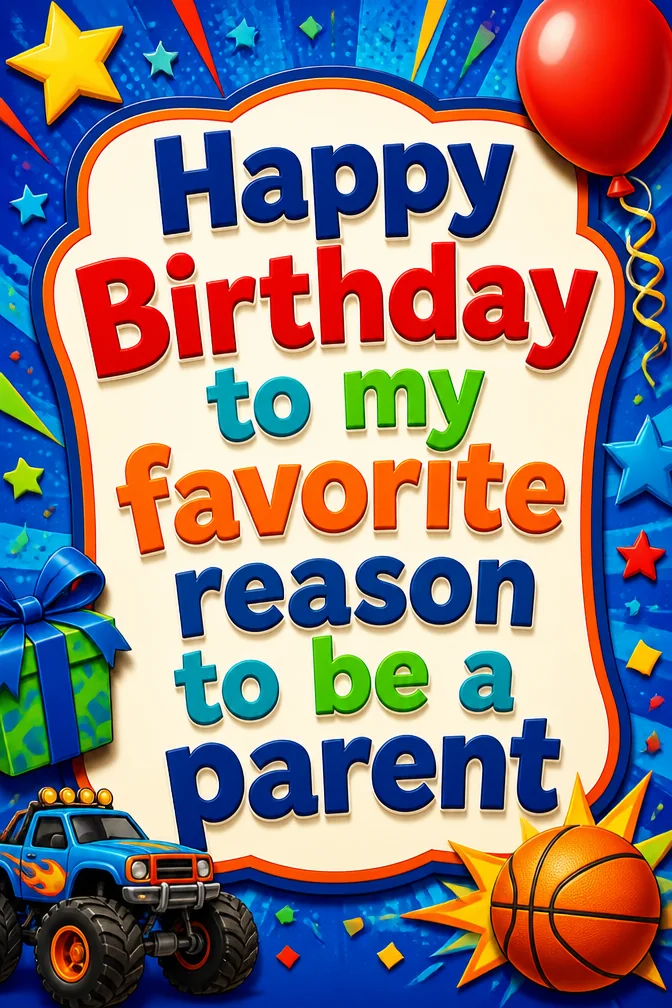 AI-generated birthday cards for son example