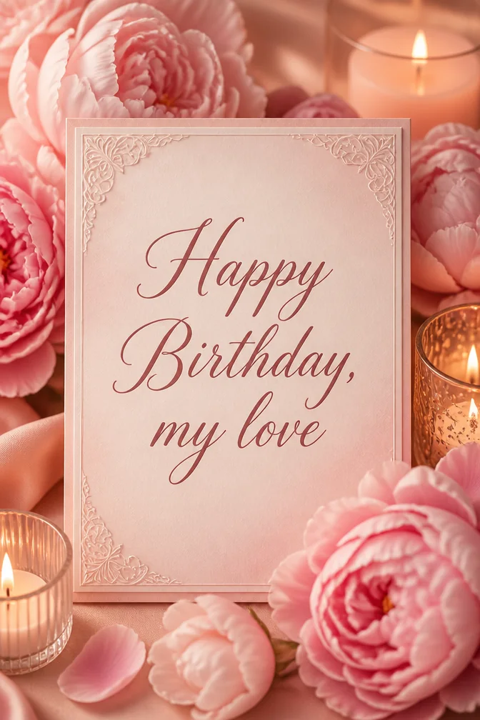 AI-generated birthday cards for wife example