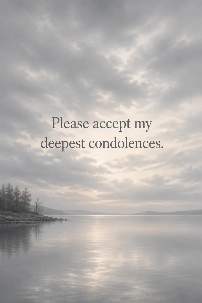 Condolences Cards example