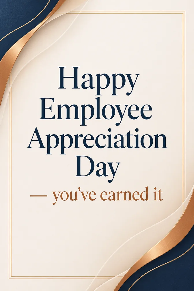 Employee Appreciation Cards example