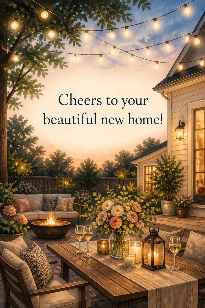 AI-generated housewarming cards example