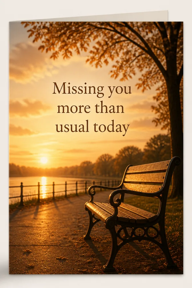 Miss You Cards example