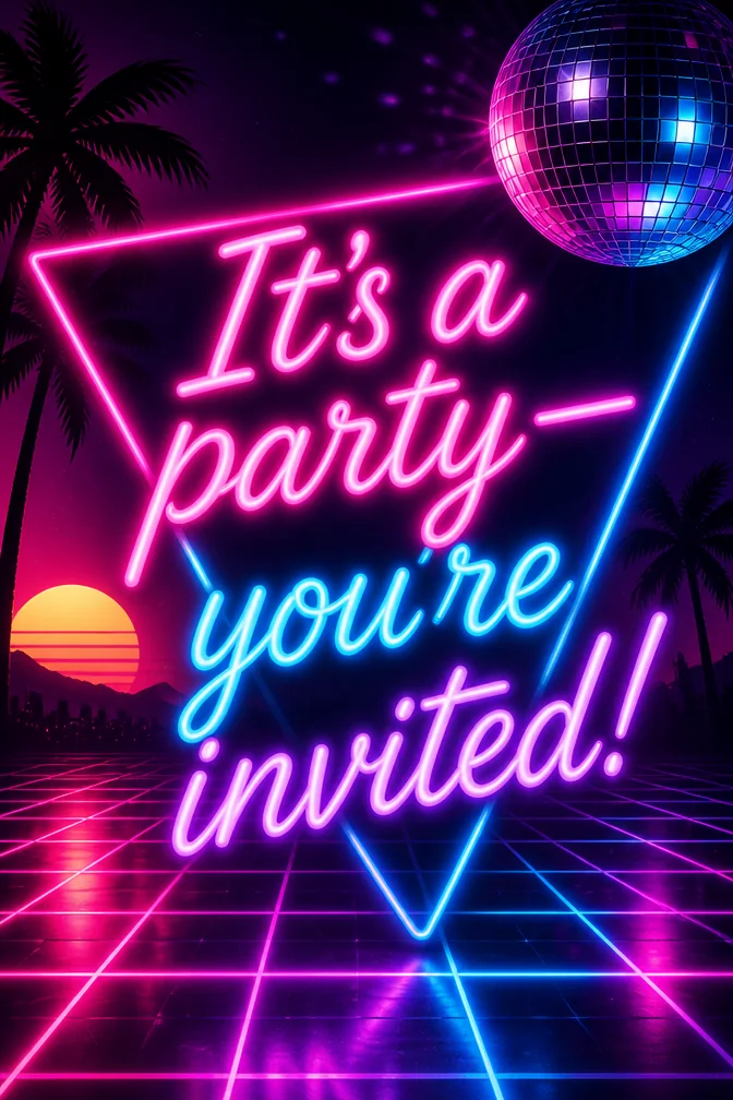 Party Invitation Cards example