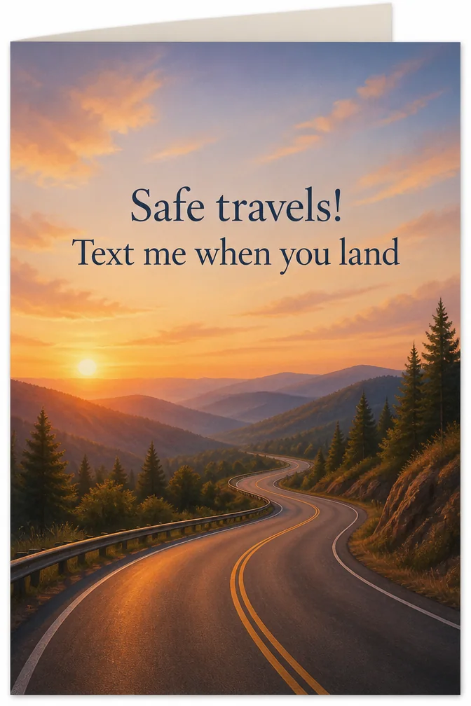 Safe Travels Cards example