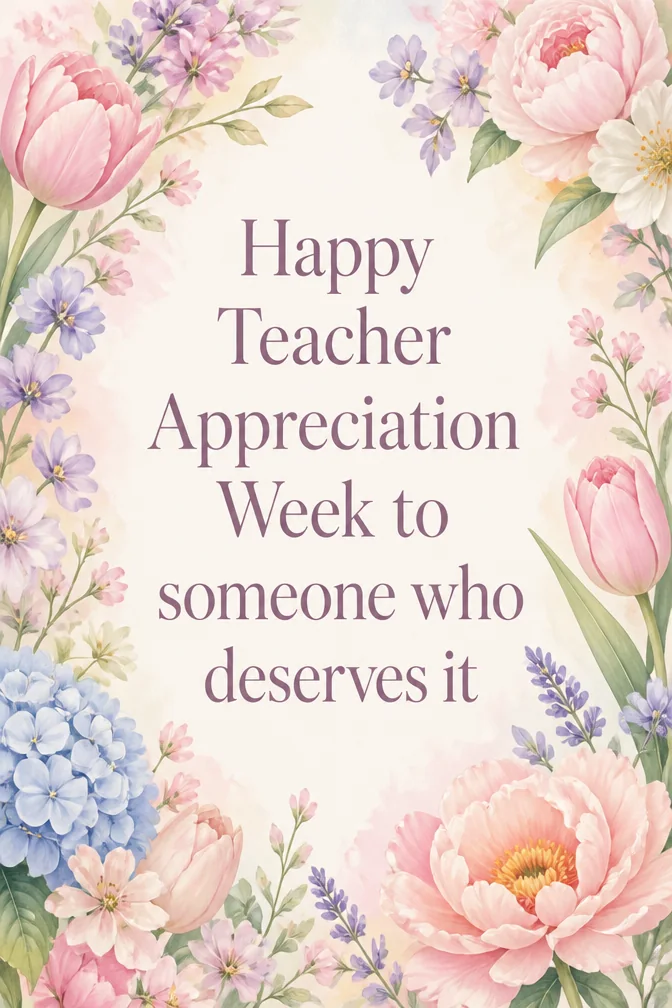 Teacher Appreciation Cards example