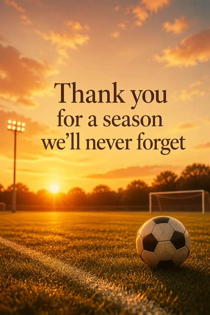AI-generated thank you cards for coaches example
